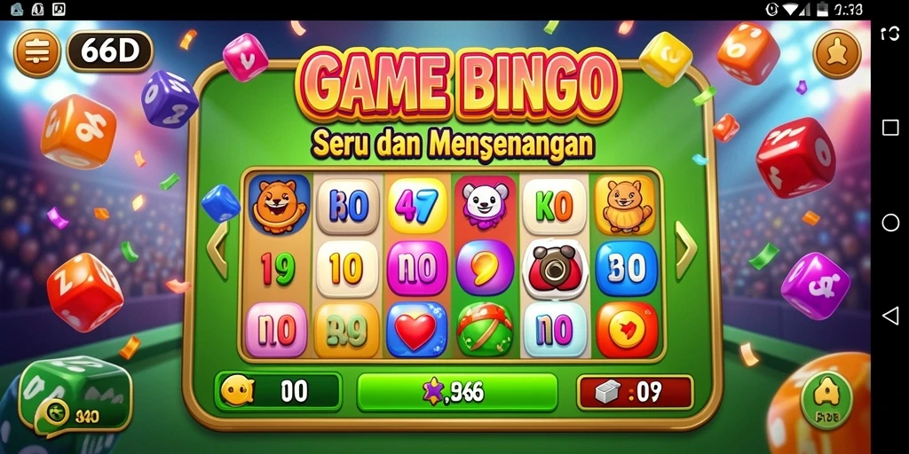 Screenshot gameplay Bingo yang menampilkan keseruan dan interaksi pemain.