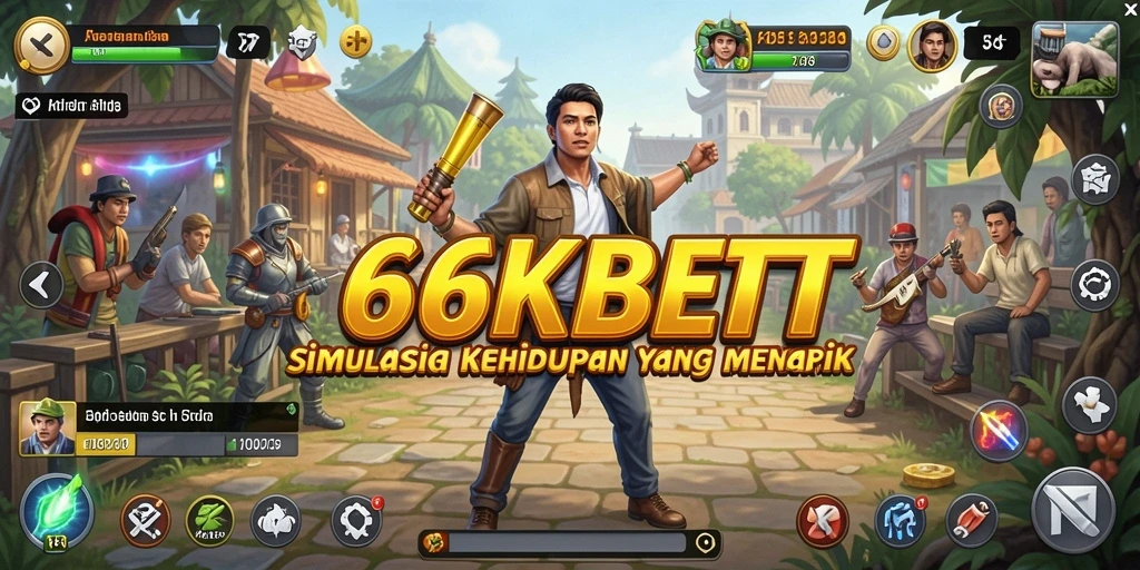 Tampilan gameplay menarik dari 66KBET yang penuh dengan aktivitas.