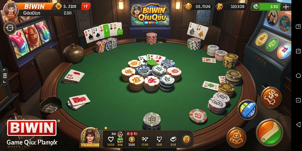 Tampilan gameplay QiuQiu yang mendebarkan di BIWIN.