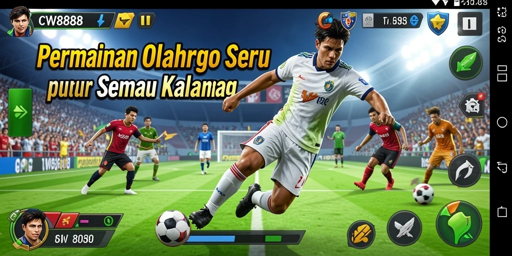 Tampilan permainan CW8888 dengan gameplay olahraga yang seru.