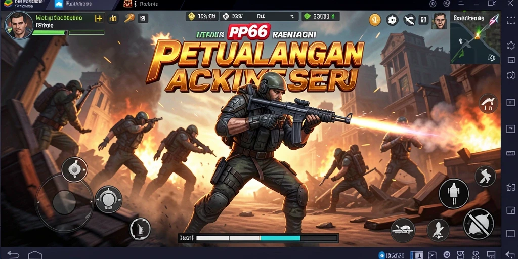 Tampilan gameplay aksi mendebarkan di RP66 dengan grafik menawan.