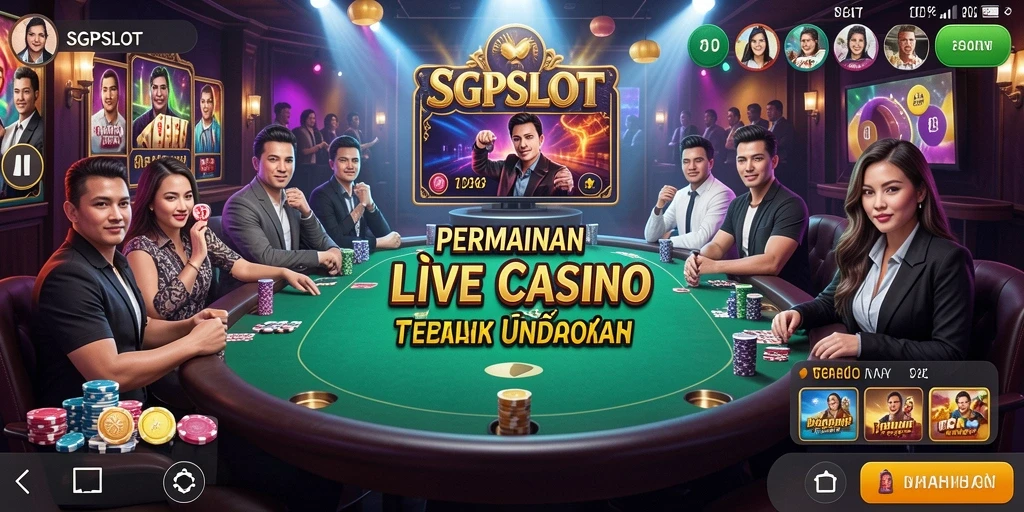Tampilan gameplay SGPSLOT yang menarik dalam suasana Live Casino.