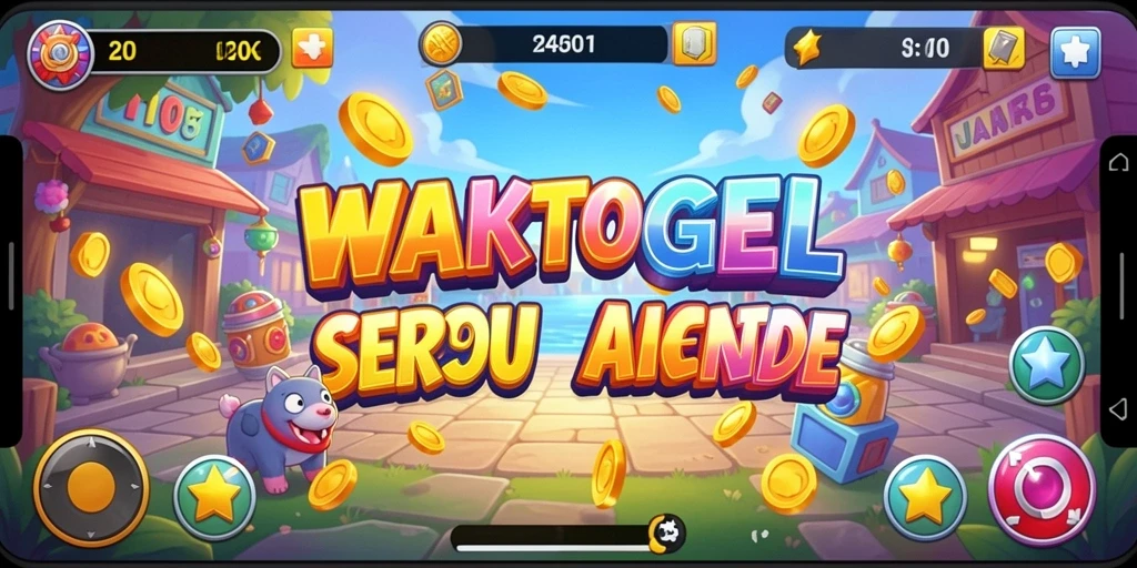 Tampilan gameplay WAKTOGEL yang menampilkan aksi seru di dalam permainan Arcade.