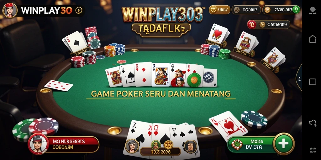Tangkapan layar gameplay poker di WINPLAY303 yang mendebarkan.